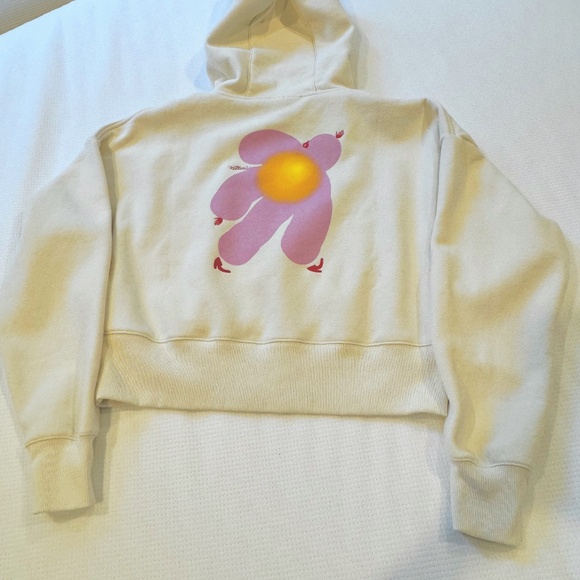 SOLD! COTTON ON - Oversized Body Vittoria Flower Zip Up Hoodie - Picture 4 of 6